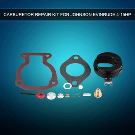 Akozon Johnson Carburettor Kit, 13 Pieces Carburettor Repair Carburettor Rebuild Kit 398453 Carburettor Conversion Kit for Johnson Evinrude 4hp, 4.5hp, 5hp, 6hp, 7.5hp, 8hp, 9.9hp, 14hp, 15hp