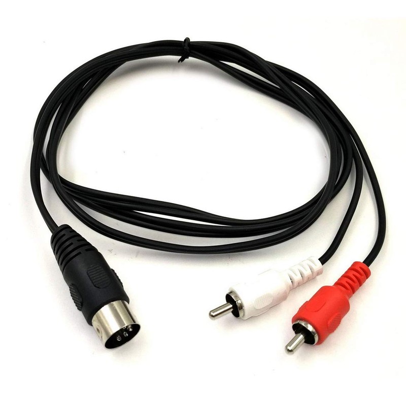Rosebe 5 Pin DIN to RCA Cable [5FT/1.5M] 5 to