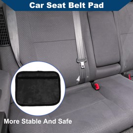 Hihaha Soft Faux Fur Car Seat Belt Cover/Backpack Shoulder Pad Multifunctional Seat Belt Pad Cover for Truck Car SUV/Comfort Breathable Faux Fur 7x24cm / 1pcs Black