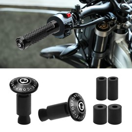 URLWALL Handle Bar End Plug,Anti Vibration Silder Plug for Sur Ron LBX/S Sur-Ron Ultra Bee Segway X160 X260 Yamaha Kawasaki ATV,Aluminium Handlebar Grips for Dirt Bike (Black)