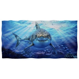 Showudesigns Cotton Bath Towel Absorbent Soft Bath Towel for Women Teens Girls Beach Travel Bathroom Body Towel Long Cotton Ocean Shark One Size
