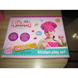 cooks TOY KITCHEN PLAY SET WITH FOOD WITH HOT PLATE