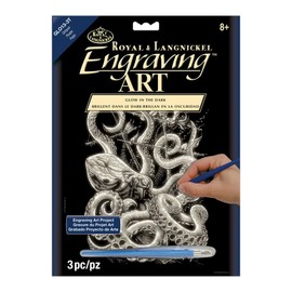 Royal and Langnickel Glow in Dark Engraving Art, Octopus