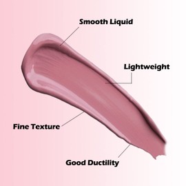 Boobeen Liquid Blush Velvet Cream Blush Makeup Matte Soft Gel Face Blush Makeup for Cheeks, Lightweight Blendable Liquid Blush Stick, Long-lasting Smooth Natural Blush Colour