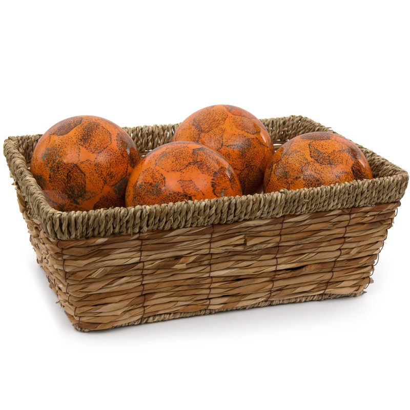 Red Lantern 4" Porcelain Ball Set - Set of 4