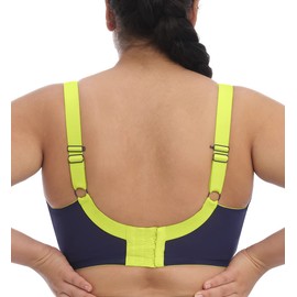 Elomi Women's Plus-Size Energise Underwire Sport Bra, Navy, 40H