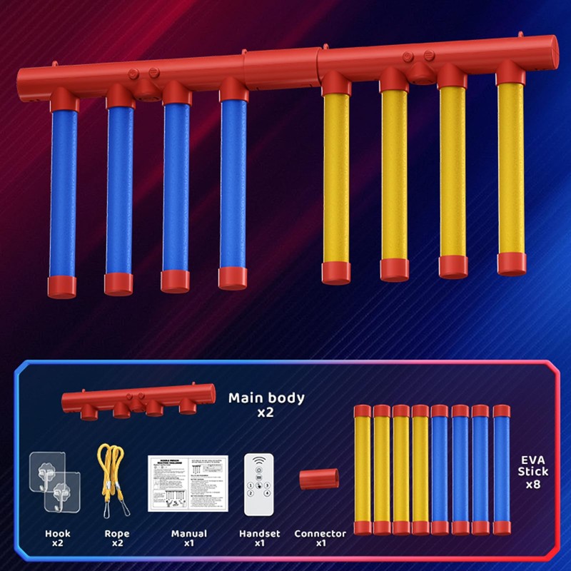 Jovyxar Reaction Time Training,Hand Eye Coordination Training-Solo/Dual Play,Reflex Game,Reflex Sticks,Upgrade