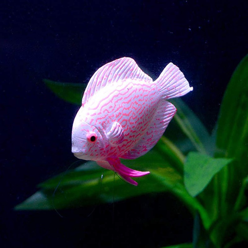 Yuehuam Artificial Aquarium Fishes, 4PCS in The Dark Luminous Silicone