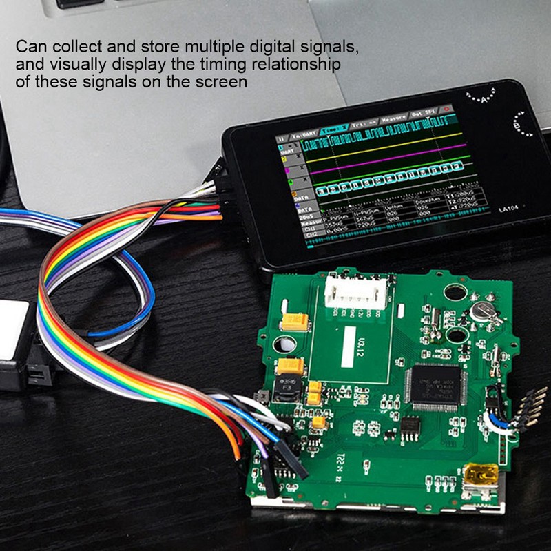 Portable Digital Logic Analyzer 2.8in TFT LCD Display 4 Channels
