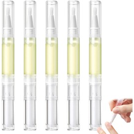 Conjunto de lápiz de aceite de cutícula, 5 piezas de crecimiento de aceite de crecimiento de uñas para la reparación de las uñas, aceite de cutícula para hidratar la piel, el aceite de uñas