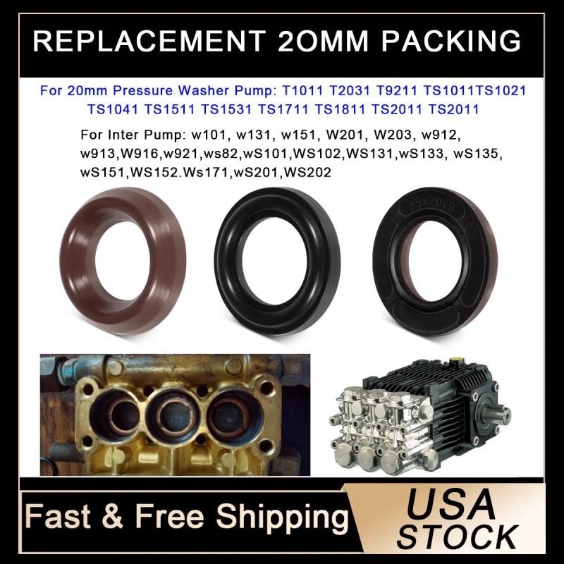 Unbranded 20mm Pressure Washer Repair Kit|9pc Kit 69 with Restop