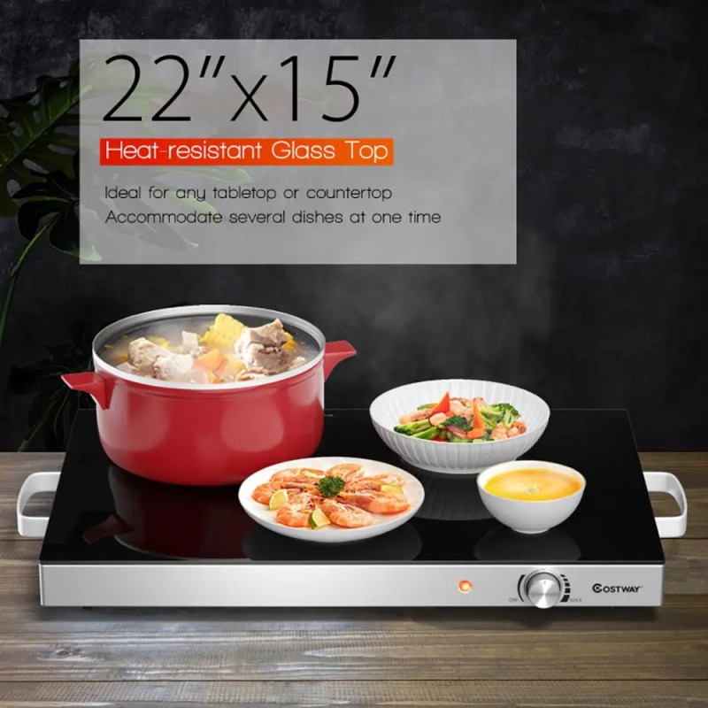 22 X 14 Inch Electric Warming Tray Hot Plate Dish