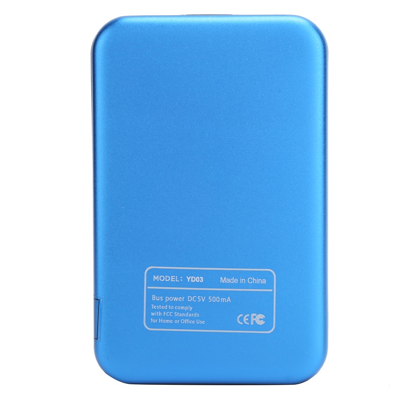 2.5in Mobile External Hard Drive Disk USB3.0 Portable HDD Blue