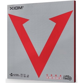 XIOM 10451 Table Tennis Rubber Soft Back Vega Asian Red 1.8