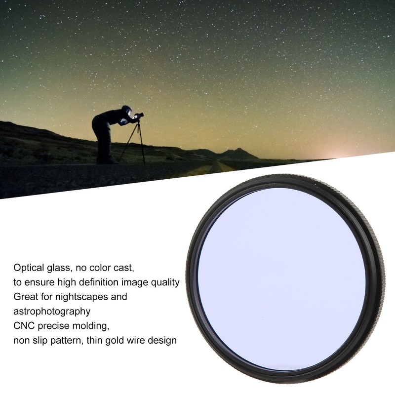 Lightdow Clear Natural Night Filter Light Pollution Reduction Camera Lens