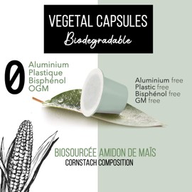 Nespresso Capsules Compatible | Organic Fairtrade Arabica Coffee in Capsules Biodegradable | Paolo Pure Coffee Brazil, 60 Coffee Capsules | Traditional Roasting