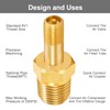 GODESON 1/4" NPT Tank Valve, Anti-Corrosion Brass Schrader Valve with