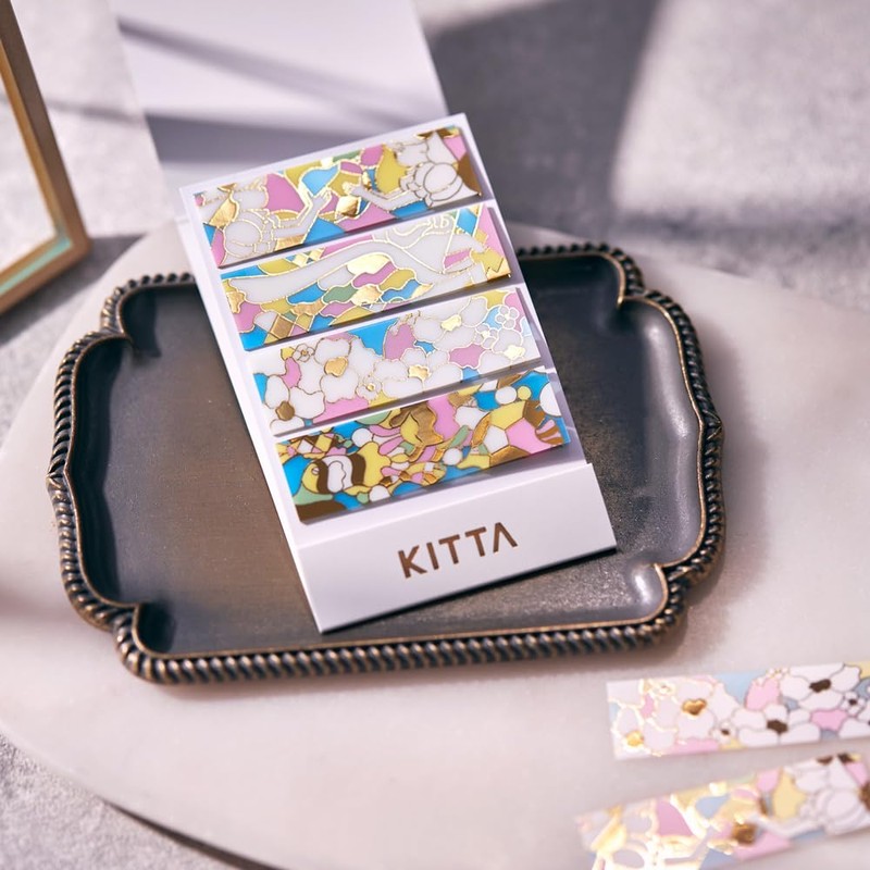 King Jim KITT020 KITTA Masking Tape, Small and Portable, Stained
