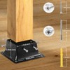 4x4 Post Base 10 Pcs, Inner Size 3.7"x3.7", Heavy Duty