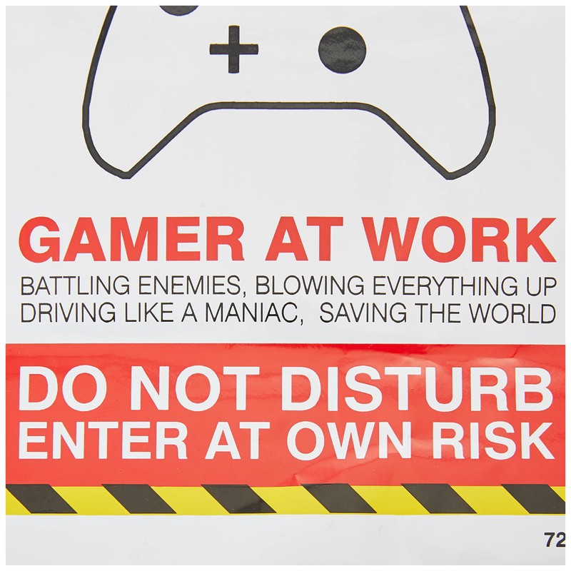 Caledonia Signs Keep out, gamer at work, do not disturb
