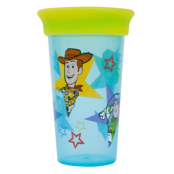 Toy Story Sip Around Spoutless Cup - 2 Cups in 1: Spoutless for 360 Degrees of Sipping & Converts to Big Kid's Open Cup
