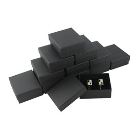 Cufflink Black Vibrant Holder Display Box Gift Adornment Jewellery Presentation (Number of boxes 10)