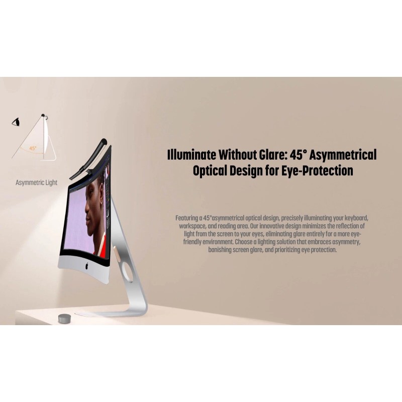 Archilight ScreenGlow Pro 45cm Monitor Lamp for Curved Screen with