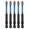 Draper 05675 PZ-Type Impact Screwdriver Bits, No.2 x 75mm (Pack