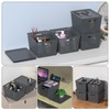Zopnny Plastic Storage Baskets with Lid, Stackable Storage bins for