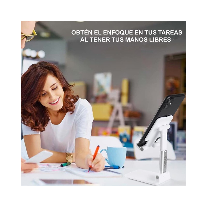 Vimi Dos Soportes Celular De Mesa Ajustable con Inclinación Posiciones