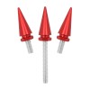YHMTIVTU Red Windshield Trims Bolts Spike Screws Kit Fit For
