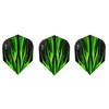 Harrows Fire Standard Dart Flights - Green - 5 Sets