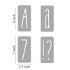 4 Inch Alphabet Letter Stencils for Painting - 70 Pack