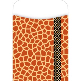 Barker Creek Library Pockets, Giraffe, Great for Holding Library, Index, and Flash Cards, Hall Passes, Recipes, and More! 3-1/2" x 5-1/8", 30 per Pkg (1219)