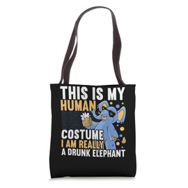 A Drunk Elephant Wildlife Animal Zafari Zookeeper Beer Tote Bag