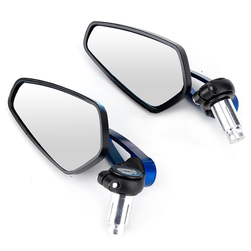 2pcs Motorcycle CNC Handle Aluminum Plane Rear View Side Mirror