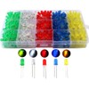 CESFONJER 5mm Light Emitting Diode, 5 Color Diode Set, Diffused