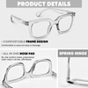 FONHCOO Reading Glasses for Women Men Blue Light Blocking Square