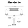 Alzassbg 10 Pack Brushed Satin Nickel Cabinet Handles, 3 Inch(76mm)