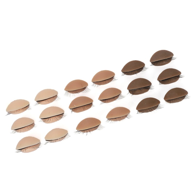 9 Pairs Replaced Eyelids Silicone Removable Eyelids with Lashes for