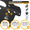 WeiSen Winch Mounting Bracket Plate Heavy-Duty Steel Compatible with Honda