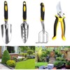 Garden Tools Set with Pruning Shears/Hand Trowel/Transplanter/Hand Rake/Gardening Gloves 5