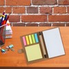 SWYYSGS Spiral Notebook Kraft Paper Cover Notepad with Pen, Sticky