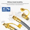 12FT 1/2" ID Natural Gas Hose with Quick Connect Fittings