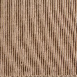 DII Basic Everyday Ribbed Tabletop 100% Cotton, Placemat Set, 13x19, Stone, 6 Piece