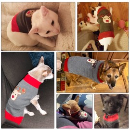 PETCARE Christmas Dog Sweater Pet Vest Sweaters for Small Medium Large Dogs Cats