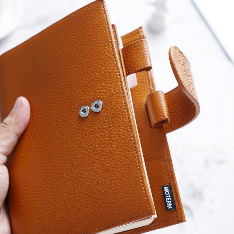 Moterm Personal Luxe Rings Planner - Genuine Leather Binder Organiser