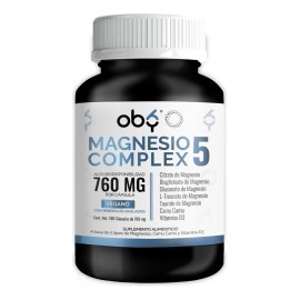 Magnesio Complex 5 Citrato Magnesio Polvo, Glicinato Magnesio, Treonato, Taurato, Gluconato Con Camu Camu, C Y Vitamina D3  Magnesium Complejo Vegano 