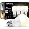 Eastiya Dusk to Dawn Sensor LED Outdoor Light Bulb, Warm
