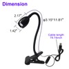 Upgrade Adjustable Focus 3W UV Light Clip lamp for Nail
